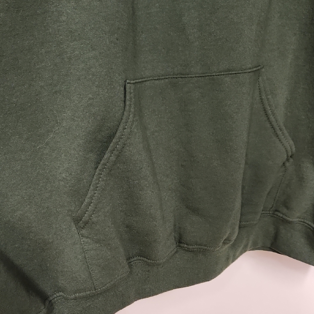Jerzees Green Sweater With Antler Design View 2